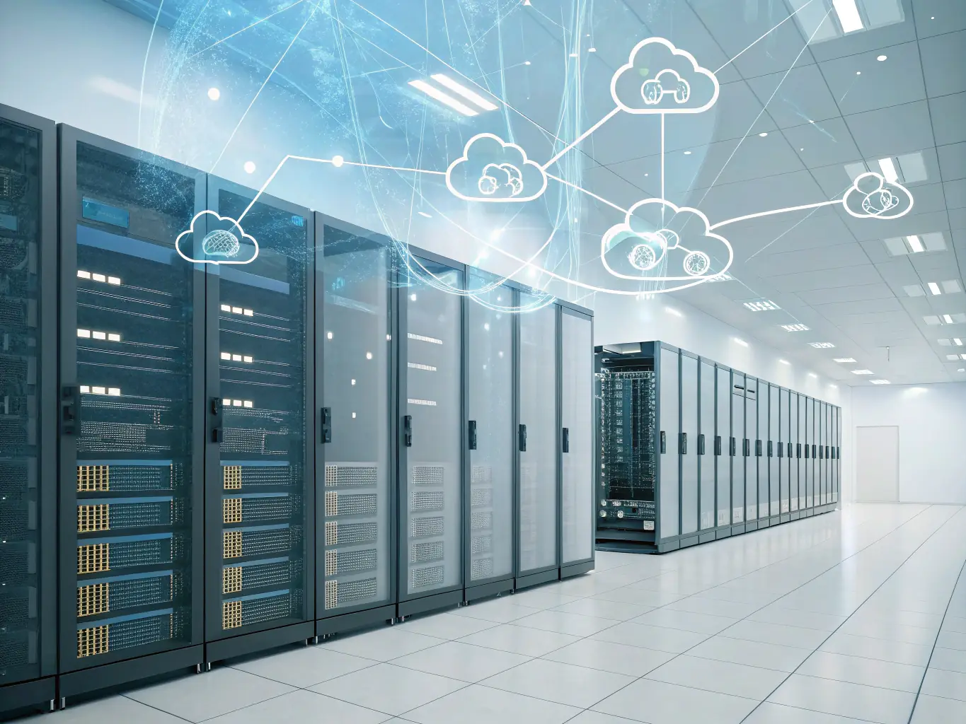 A modular data center unit being rapidly deployed in a field, highlighting the speed and efficiency of FlyingMonkey's MDC solution.